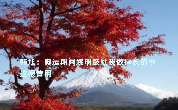 韩旭：奥运期间姚明鼓励我做擅长的事 这很管用